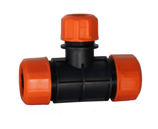 Переходник Т-образный для шлангов 1/2-3/4-3/4 AMIGO 74010 