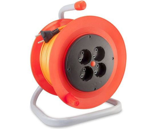 Силовой удлинитель на катушке К4-О-40 40м 4 розетки LUX 4606400417651 