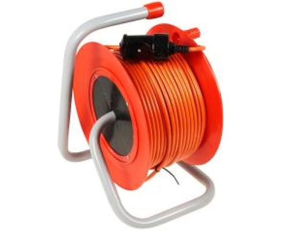 Силовой удлинитель на катушке, 40м, выносная розетка LUX, К1-0-40 