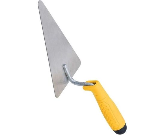 Треугольная кельма BIBER нержавеющая сталь, пластиковая рукоятка 160мм тов-191417 