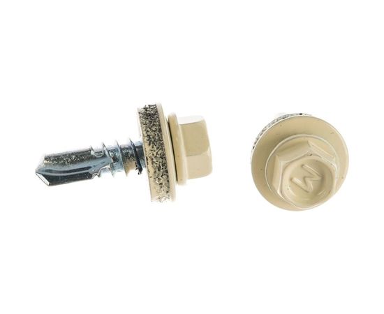 Кровельный саморез по металлу Daxmer 5,5х19 RAL 1015 250шт 05466 