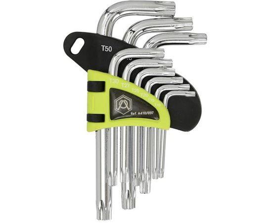 Набор ключей ARMERO TORX, 9 шт., CrV, короткие A410/097 