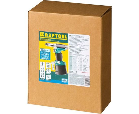 Пневматический заклепочник Kraftool PRO для заклепок 31188 – изображение 9