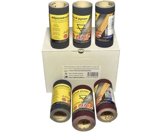 Набор из 6-ти абразивных рулонов ABRAFORM DIY classic R6 AF-DIY-R6 – изображение 2