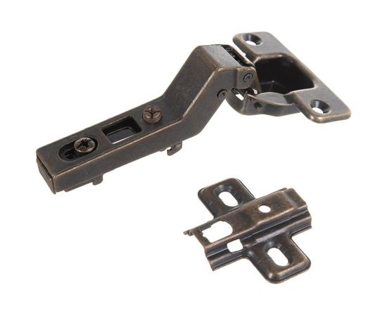 Мебельная накладная петля Amig антик 4400 – изображение 3