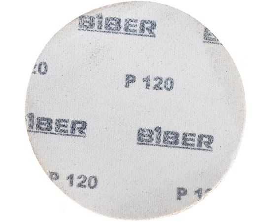 Круг абразивный (5 шт; 125 мм; Р120; Velcro) Biber 70665 тов-080377 – изображение 4