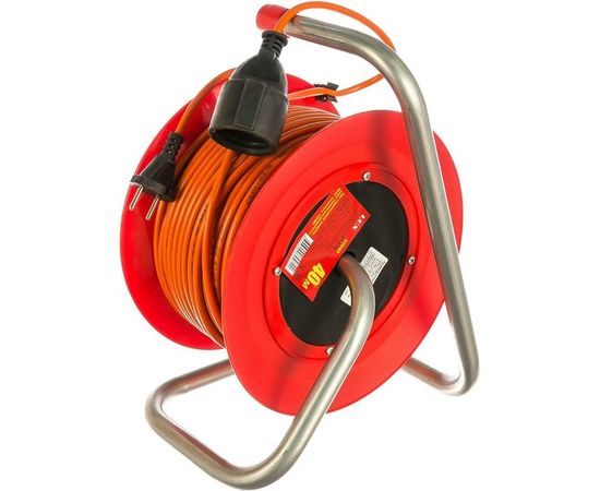Силовой удлинитель на катушке, 40м, выносная розетка LUX, К1-0-40 – изображение 2