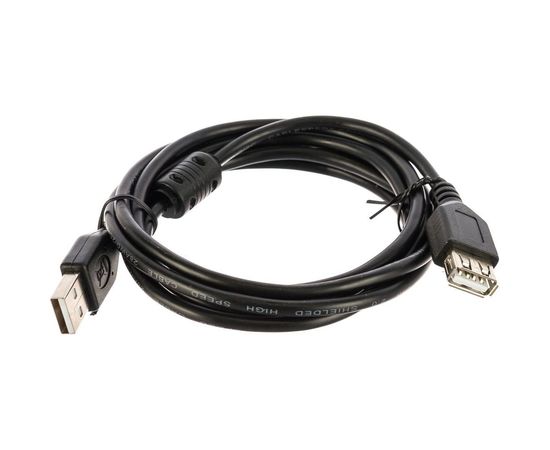 Кабель-удлинитель Cablexpert USB 2.0 Pro, AM/AF, 1.8м, экран, черный CCF-USB2-AMAF-6 – изображение 3