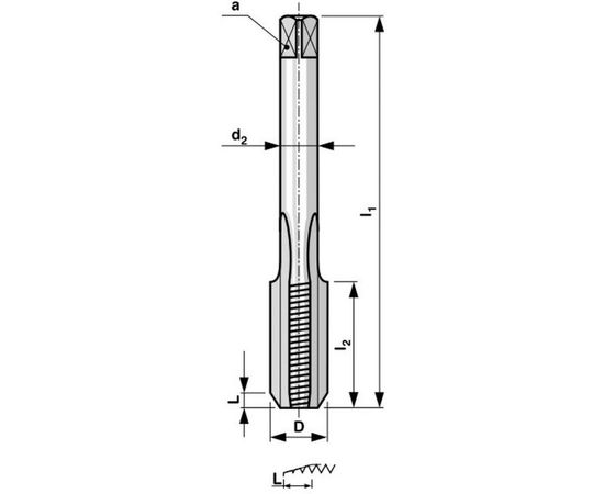 Набор метчиков из 2-х шт Bucovice Tools BSW 3/32-48 HSS 141332 – изображение 2