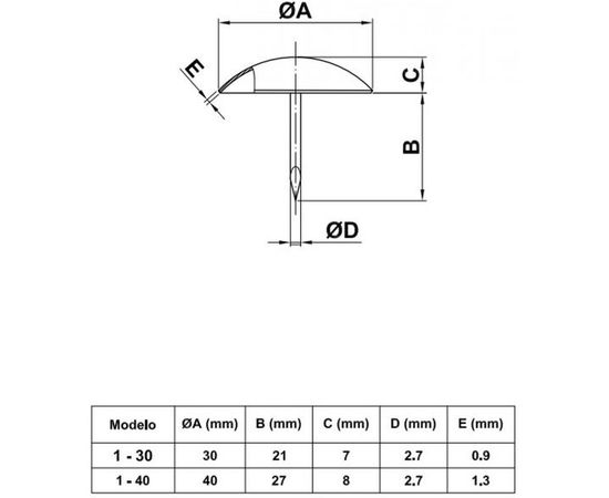 Гвоздь с круглой головкой Amig 6135 – изображение 2