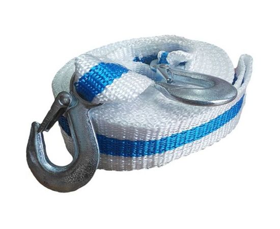Буксировочный трос AutoStandart ленточный, 6 т, 4.5 м, с 2 крюками, в чехле 107312 – изображение 2