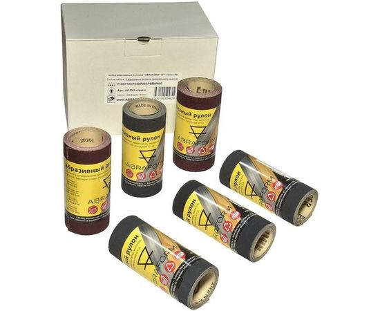 Набор из 6-ти абразивных рулонов ABRAFORM DIY classic R6 AF-DIY-R6 – изображение 3