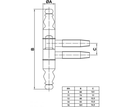 Петля Amig покр. никель 6865 – изображение 2