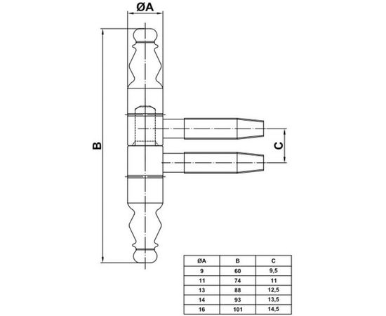 Петля Amig покр. латунь 6863 – изображение 2