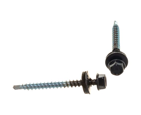 Кровельный саморез Daxmer 4,8х50 RAL 7024 6238 – изображение 2