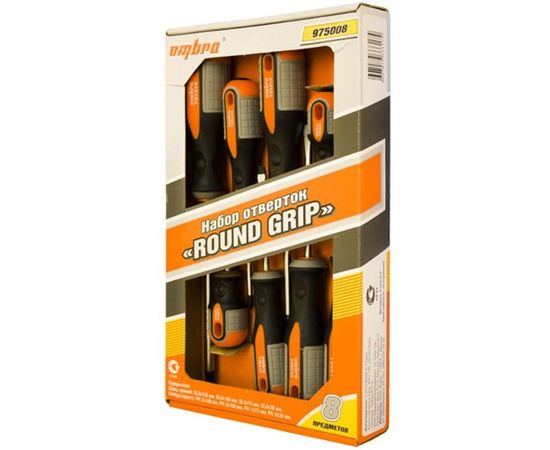 Набор отверток ROUND GRIP 8 предметов Ombra 975008 