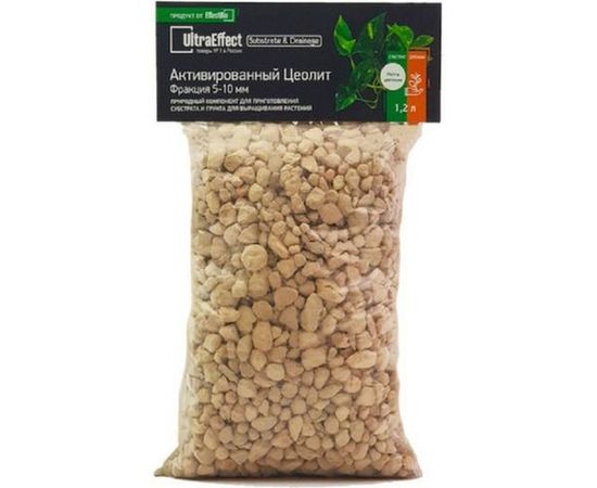 Субстрат & Дренаж EffectBio Ultra Effect EcoLine Активированный цеолит 5-10 мм, 1.2 л 4603735996905 