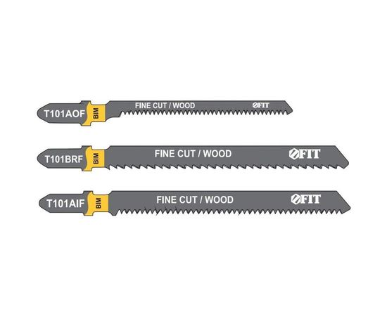 Набор полотен для электролобзика, 6 шт. (T101BRF 2шт.; T101AOF 2шт.; T101AIF 2шт.) FIT HQ 41012 