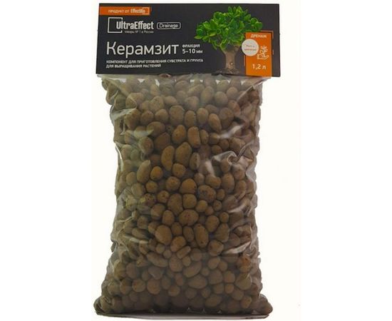Классический керамзитовый дренаж EffectBio Ultra Effect EcoLine 5-10 мм, 12 л 4603735996226 