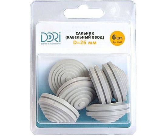 Сальник DORI d=26мм, D отверстия бокса 32мм, 6 штук/блистер 2862 