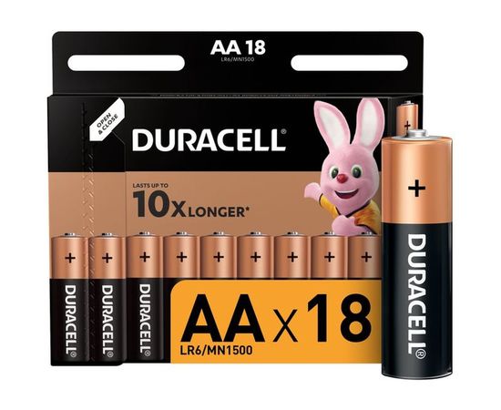 Элемент питания Duracell LR6-18BL BASIC 18шт Б0014448 