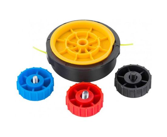 Триммерная катушка полуавтомат шестигранник HEX х 15,6 болт М6 правый М DENZEL 96365 