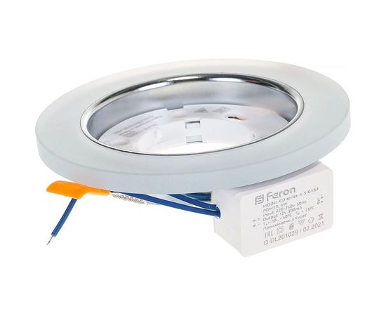 Светильник FERON 20LED 2835 SMD 4000K, 15W GX53, без лампы, белый матовый, CD5020 32659 – изображение 2