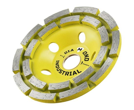 Чашка алмазная сегментная двухрядная по бетону 125 мм Diamond Industrial DIDCH125S – изображение 5