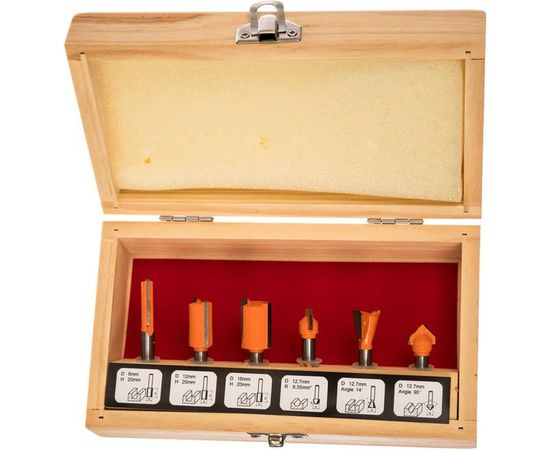 Набор фрез (6 шт; хвостовик 6 мм) Gigant G-0606 – изображение 3