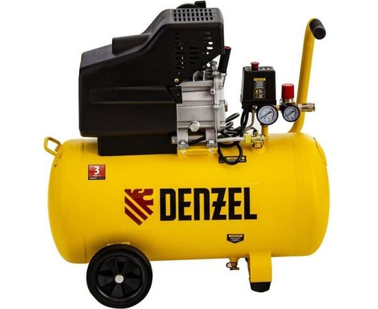Воздушный компрессор с прямым приводом DENZEL DC1700/50 1,7 кВт, 50 литров, 260 л/мин 58164 – изображение 9