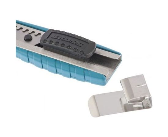 Нож 160 мм металлический корпус, выдвижное сегментное лезвие 18 мм GROSS 78897 – изображение 2