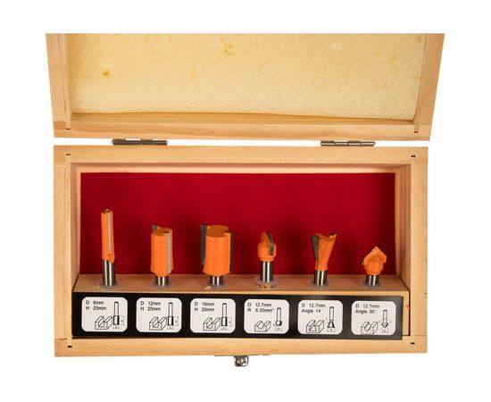 Набор фрез (6 шт; хвостовик 6 мм) Gigant G-0606 – изображение 4