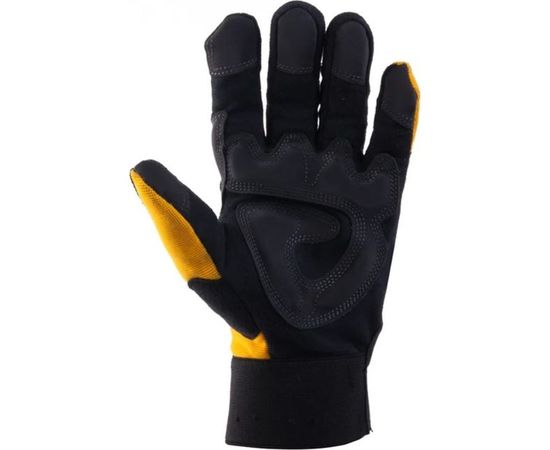 Перчатки антивибрационные Jeta Safety черно-желтые JAV01-VP-9/L – изображение 3