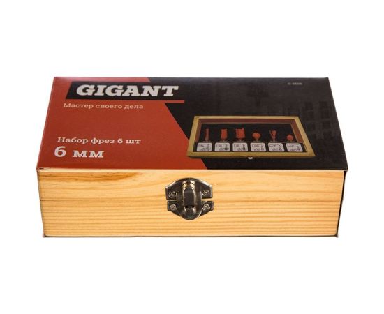 Набор фрез (6 шт; хвостовик 6 мм) Gigant G-0606 – изображение 2