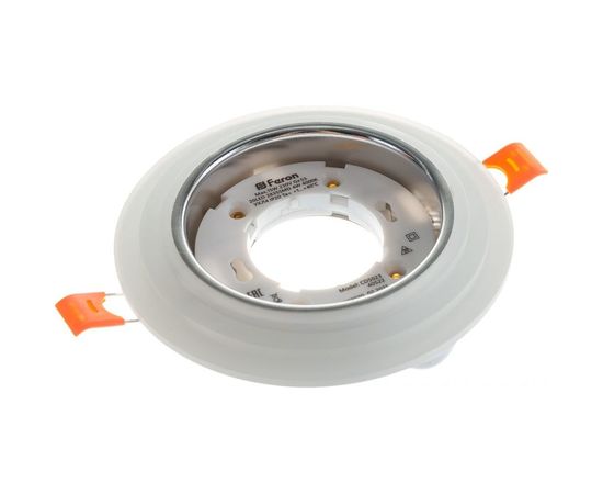 Светильник FERON CD5023 круг, 20LEDх2835 SMD, 4000K, 15W, GX53, без лампы, прозрачный, хром 40522 – изображение 6