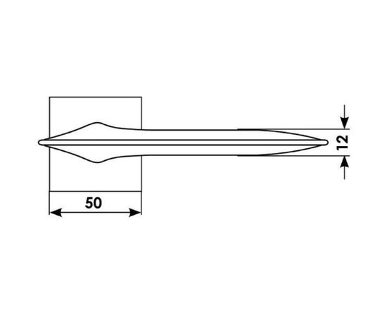 Дверная ручка MORELLI GALACTIC-SQ CRO цвет - хром 9012318 – изображение 4