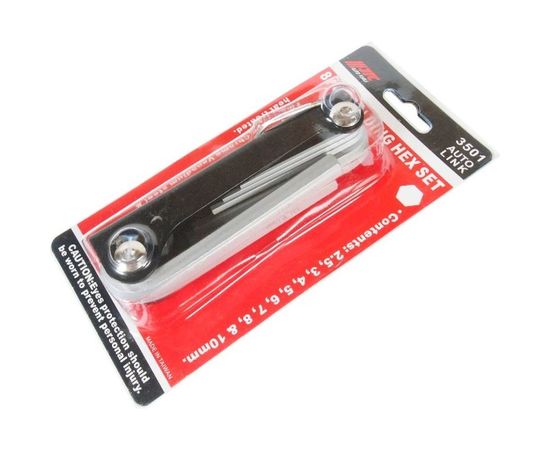 Раскладной набор шестигранных ключей 2.5-10мм 8шт JTC-3501 – изображение 2