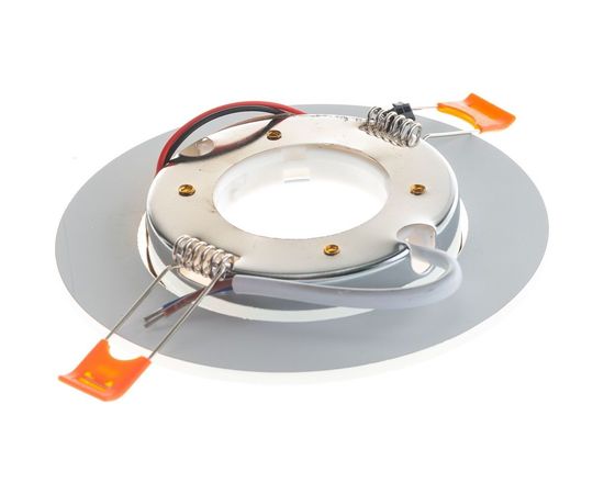 Светильник FERON CD5023 круг, 20LEDх2835 SMD, 4000K, 15W, GX53, без лампы, прозрачный, хром 40522 – изображение 3