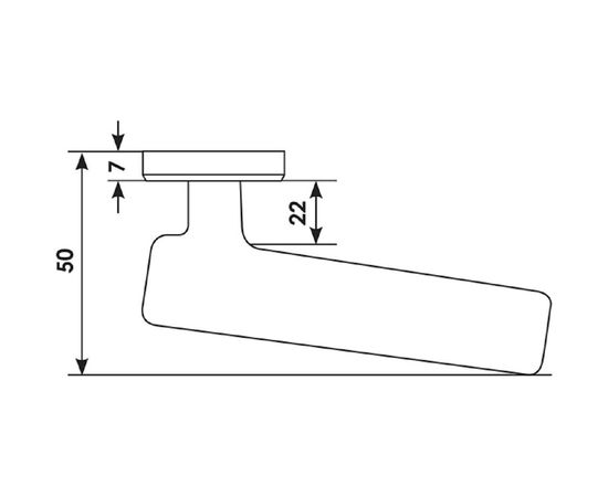 Дверная ручка MORELLI GALACTIC-SQ CRO цвет - хром 9012318 – изображение 5