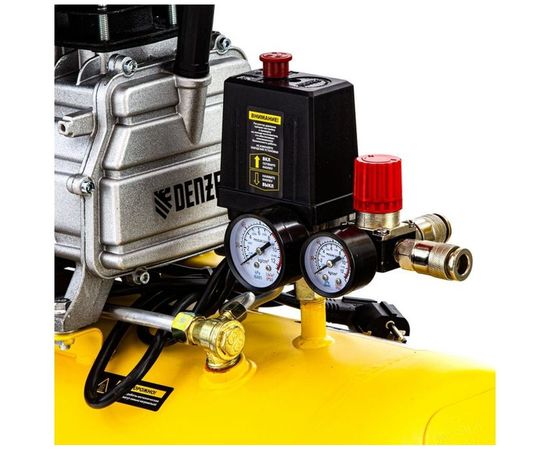 Воздушный компрессор с прямым приводом DENZEL DC1700/50 1,7 кВт, 50 литров, 260 л/мин 58164 – изображение 6