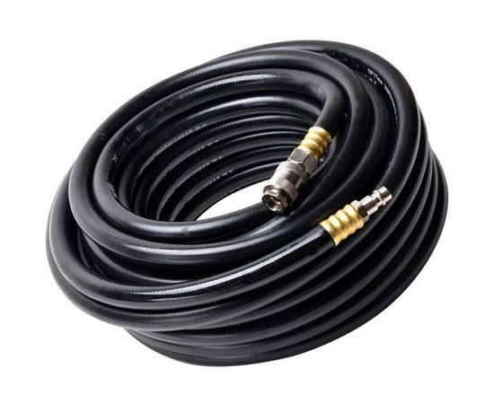 Шланг резиновый пневматический 15 м, 10х17 мм с быстросъемными соединениями Pegas pneumatic 4918 