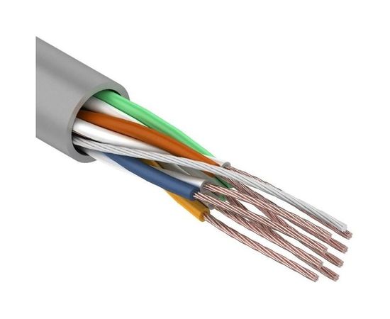 Кабель REXANT витая пара, UTP, 4PR, 24AWG, CAT5e, STRANDED, бухта 305м 01-0044 