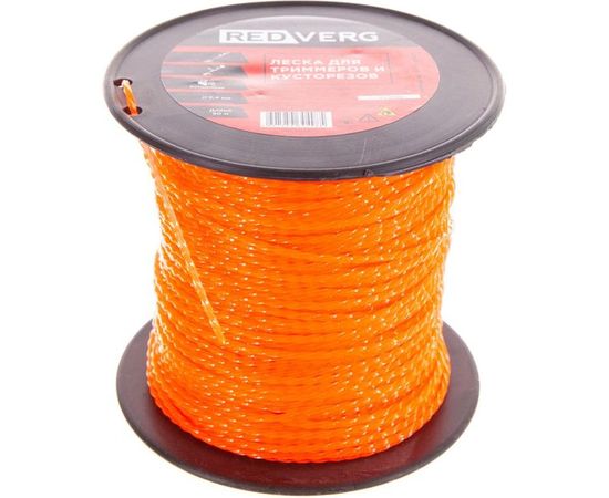 Леска для триммера 2,4 мм, 90 м, витая, бесшумная REDVERG 6622441 