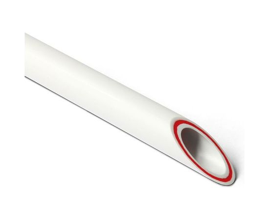 Армированная стекловолокном труба PRO AQUA PP-R RUBIS SDR 7.4 Белая 4 м d-110 мм PA35024P 