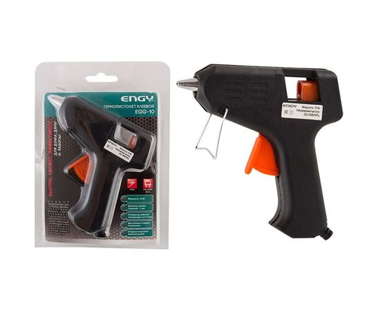 Клеевой пистолет Engy EGG-10 10 Вт, с подставкой 357114 