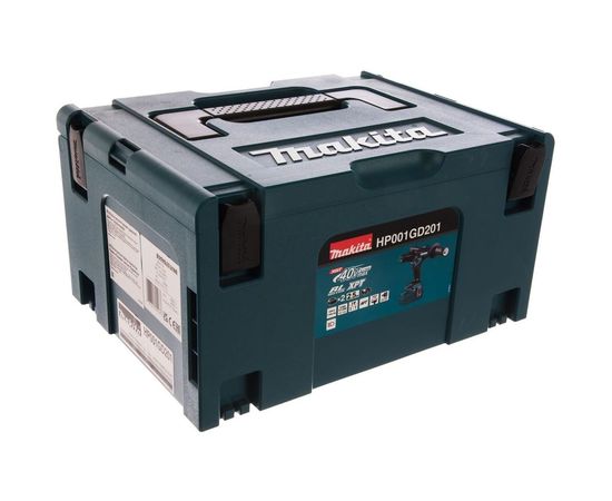 Аккумуляторная дрель Makita XGT HP001GD201 – изображение 2