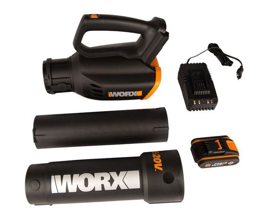 Аккумуляторная воздуходувка WORX AIR TURBINE 20В 1х2.0 А*ч и ЗУ WG547E – изображение 17