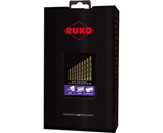 Набор сверл по металлу (25 шт; 1-13 мм; HSSE-Co5; DIN 338 тип VA) Ruko 215215RO – изображение 2