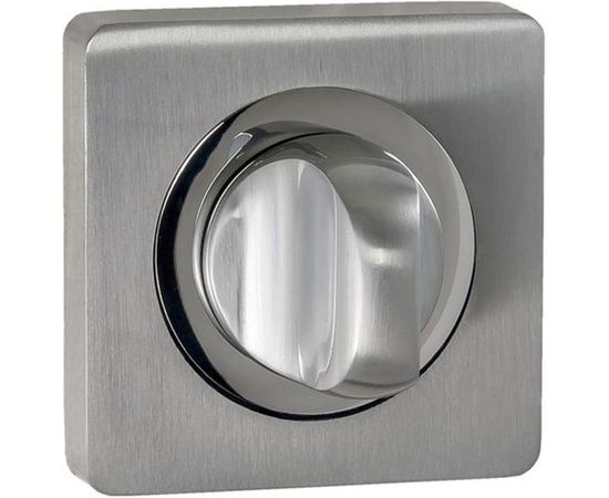 Квадратная завертка к ручкам РЕНЦ хром матовый / хром блестящий BK 02 BIG SC/CP – изображение 2