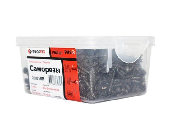 Усиленный саморез PROFFIX СГД 3,8х25 900 шт - контейнер 146423 – изображение 2